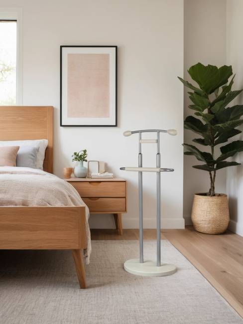 Вешалка костюмная ГАЛАНТ 333 металлик/слоновая кость