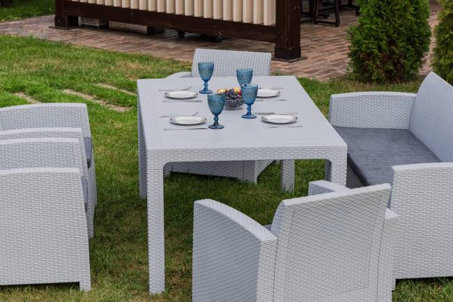 Комплект LANA DINING L светло-серый