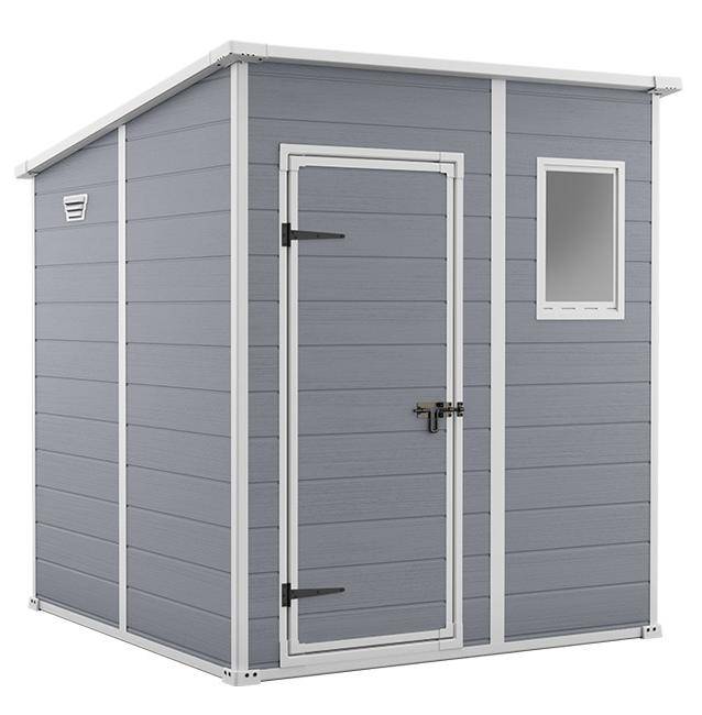 Сарай "Манор Пентхаус 6x6" (размеры 175 x 175 см), серый