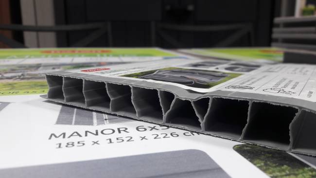 Сарай "Манор Пентхаус 6x6" (размеры 175 x 175 см), серый