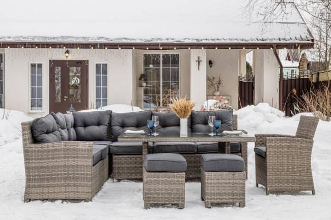 Угловой комплект Genry из искусственного ротанга