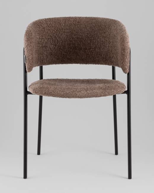 Кресло Нэлли New, букле коричневый