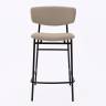 Дизайнерский полубарный стул Marko латте, черный металл Дизайнерский полубарный стул Marko латте, черный металл