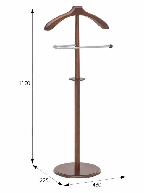 Вешалка костюмная В 25Н средне-коричневый