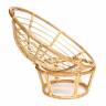 Кресло PAPASAN ECO/ПАПАСАН ЭКО P115-1/SP STD /c подушкой, ремешками/ диаметр подушки 125 см, 115x101x92 см, Natural (натуральный), ткань Коричневый, 3М7-147