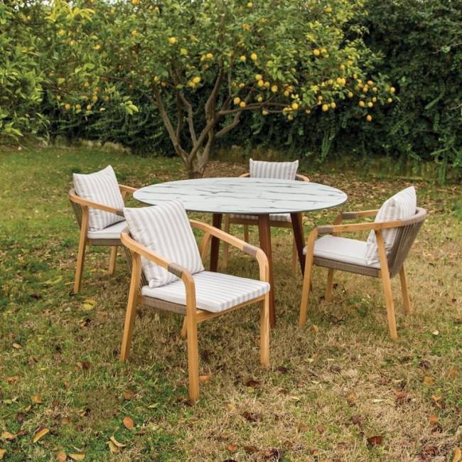 Кресло деревянное с подушками Pablito 660х580х740 мм