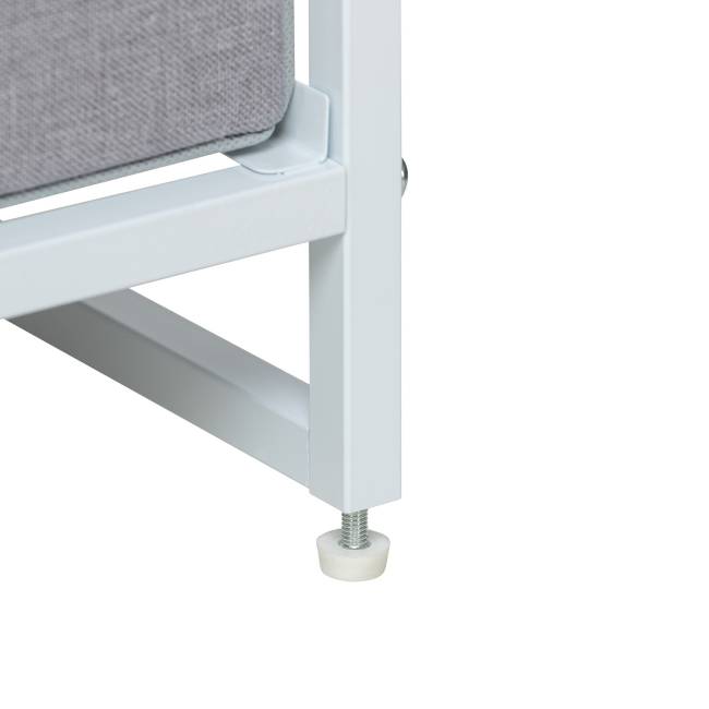 Комод Leset Ноа с полками 3 ящика Белый Светло-серый