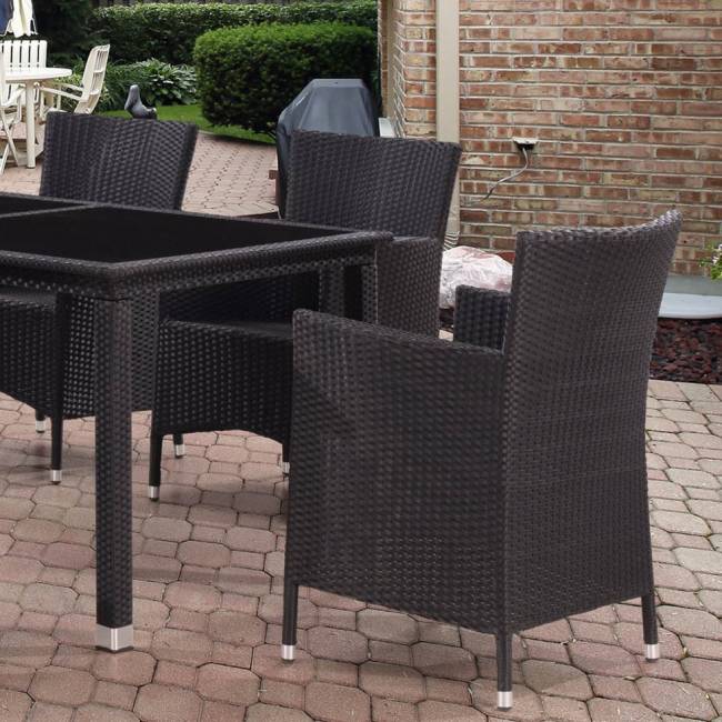 Комплект мебели из искусственного ротанга Palermo black