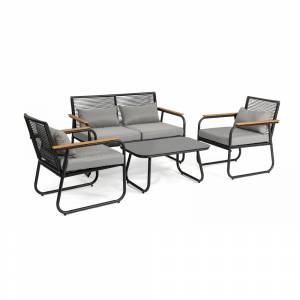 Набор мебели Амелия, черный, серый