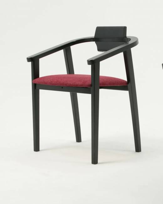 Стул-кресло Челси ПМ чёрный/красный