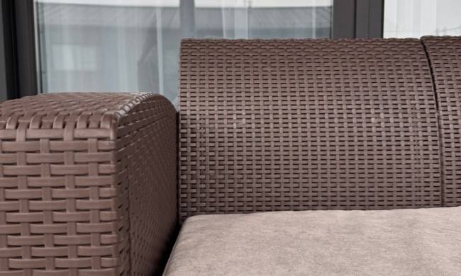 Двухместный диван LANA коричневый