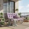 Диван Ergo/Эрго рогожка, VT Candy lavender лавандовый рогожка