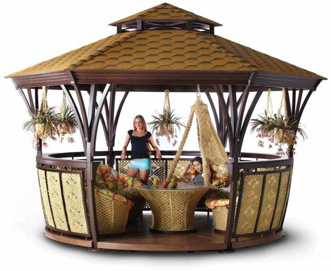 Беседка "Грация L" сизалевая Беседка "Грация L" сизалевая