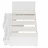Кровать белая с ящиками Стандарт 0900 цвет белый