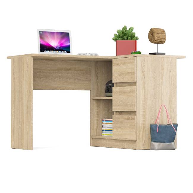 Угловой компьютерный стол Мори МС-16 правый цвет дуб сонома Угловой компьютерный стол Мори МС-16 правый цвет дуб сонома