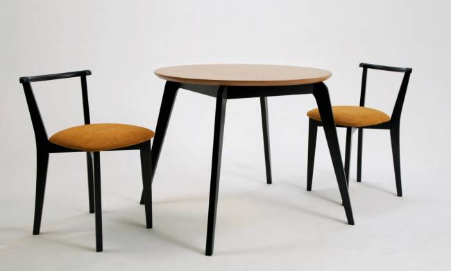 Стол Arki К 100 чёрный/натур