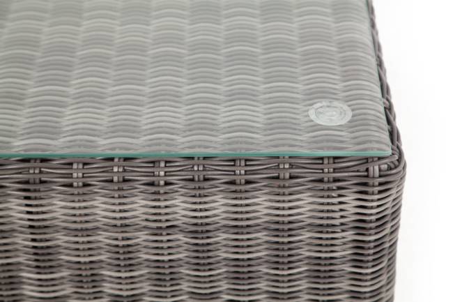 "Лунго" журнальный столик плетеный, цвет графит
