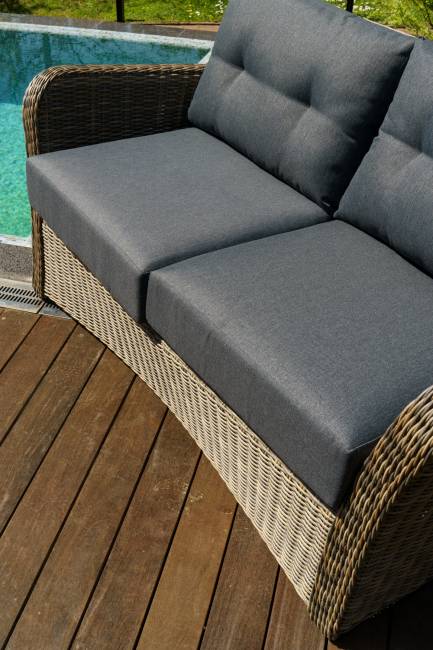 Диван 2-х местный "Венеция", коричневый