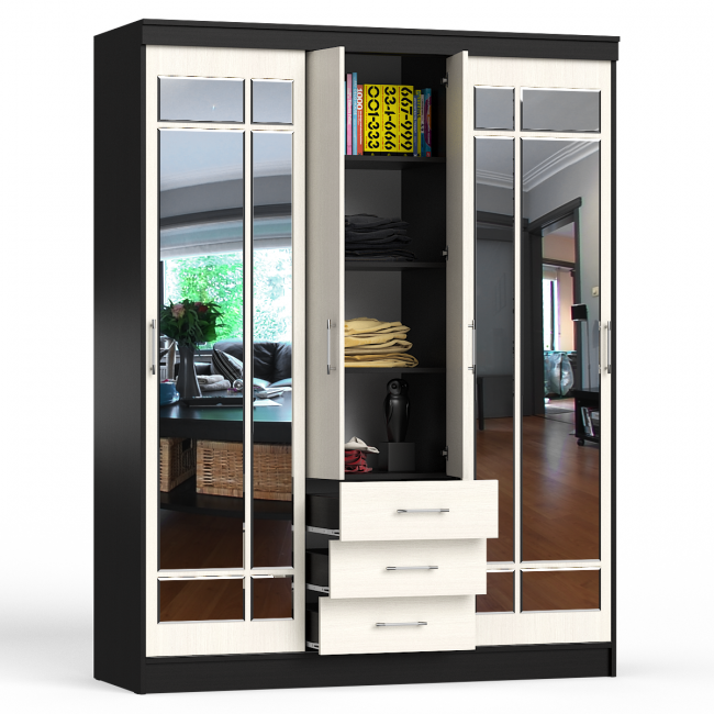 Шкаф-купе СВК-1700 цвет венге/дуб лоредо