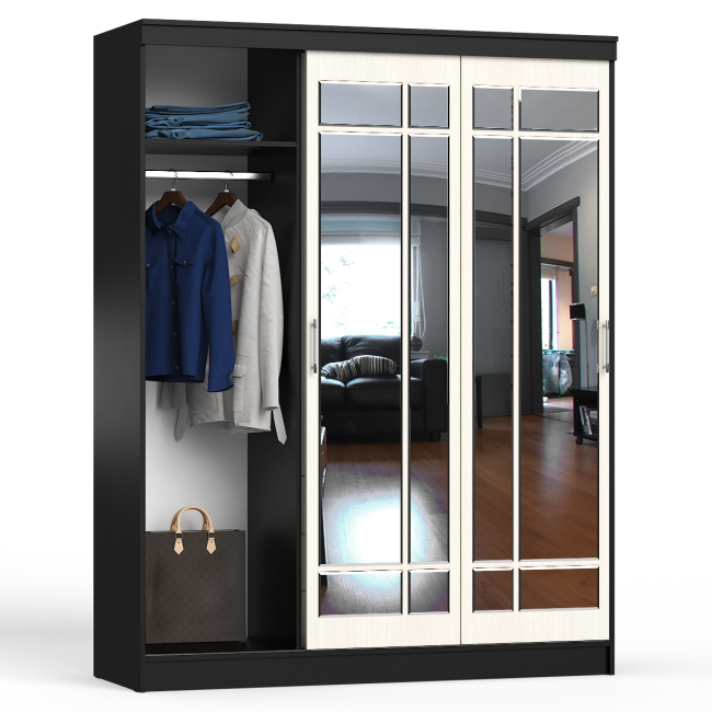 Шкаф-купе СВК-1700 цвет венге/дуб лоредо