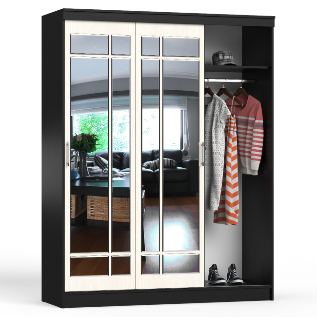 Шкаф-купе СВК-1700 цвет венге/дуб лоредо