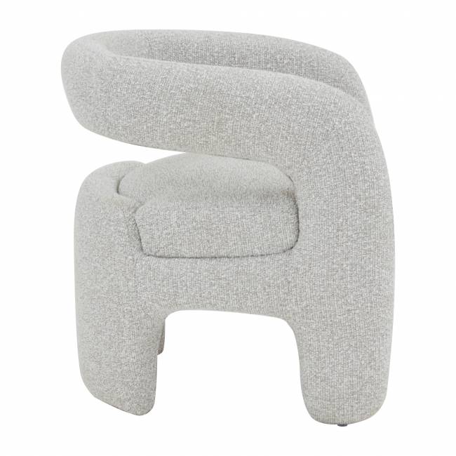 Кресло лаунж Bones жемчужный