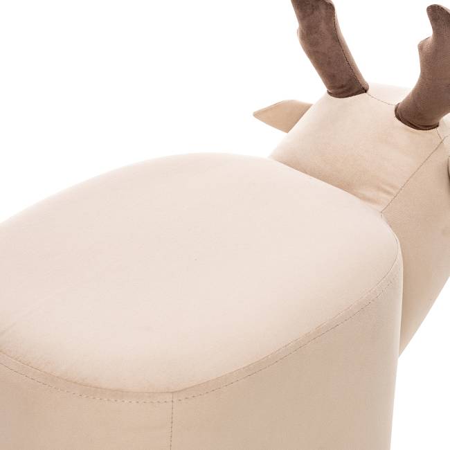 Пуф Leset Оленёнок V18 бежевый, компаньон V23 молочный шоколад Бук Пуф Leset Оленёнок V18 бежевый, компаньон V23 молочный шоколад Бук