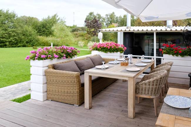 "Капучино" диван из искусственного ротанга трехместный, цвет соломенный