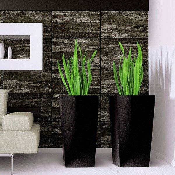 Кашпо для цветов "Prosperplast Urbi Square", антрацит, 26,6+11л