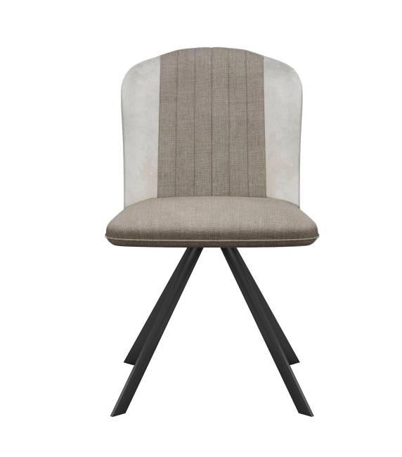 Стул DikLine 299 поворотный NS04 CREAM/C103 крем, ножки черные