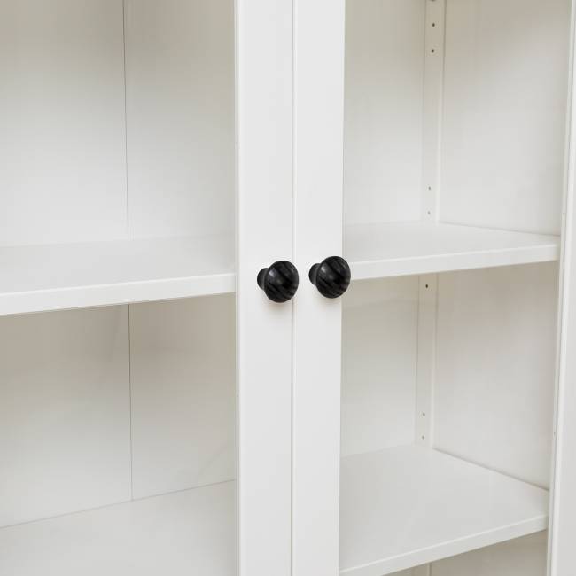 Leset Шкаф-витрина "Мира" (Шкаф для посуды 23) Белый