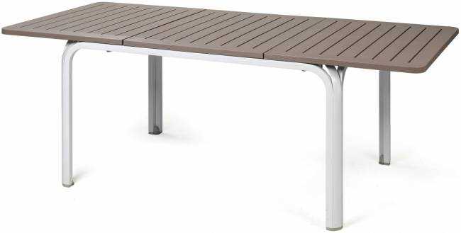 Стол пластиковый раздвижной Alloro 140 Extensible белый, тортора 1400-2100х1000х730 мм