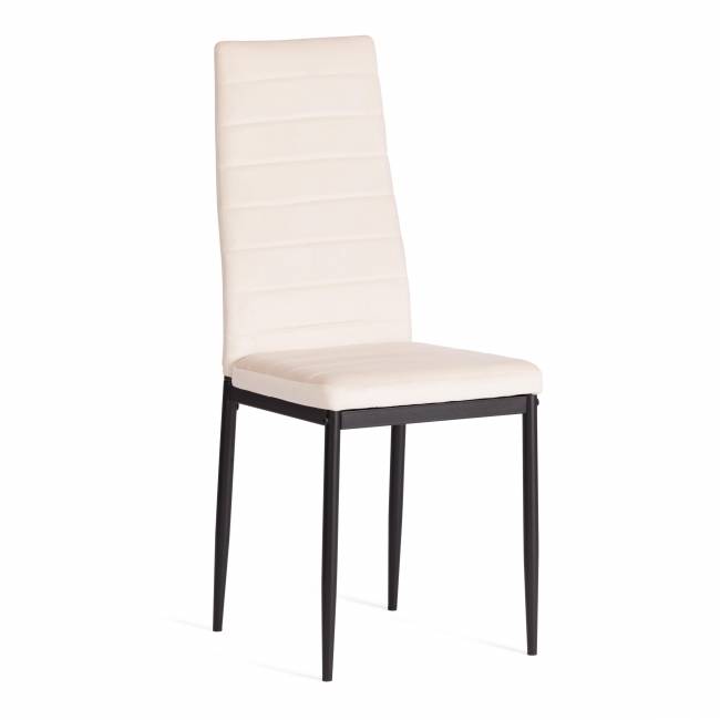 Стул Easy (mod. 24-1) / 1 шт. в упаковке металл, вельвет, 49 х 41 х 98 см, light beige (светло-бежевый) HLR2 / черный light beige (светло-бежевый) HLR2 / черный металл, вельвет