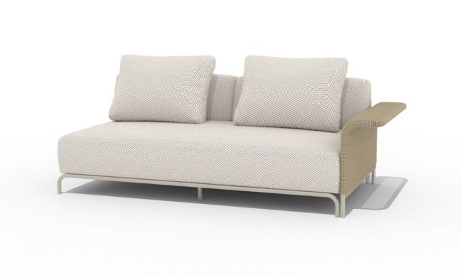 "Мальдивы" трансформирующаяся лаунж-зона из искусственного ротанга, цвет соломенный (К)