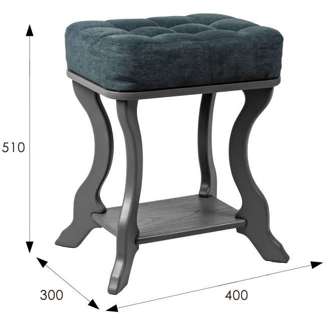 Банкетка Берже 26 серый графит