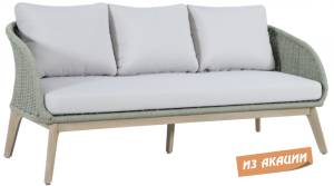 Диван деревянный трехместный Madrague светлый тик, бежевый 1860х803х774 мм Диван деревянный трехместный Madrague светлый тик, бежевый 1860х803х774 мм