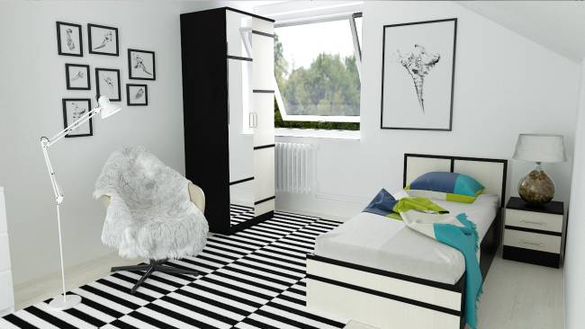 Детская кровать с ящиками Сакура цвет венге/дуб лоредо Детская кровать с ящиками Сакура цвет венге/дуб лоредо