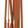 Зонт профессиональный двухкупольный 3.5х7.5 м Galaxia Dual T Timber имитация ироко, слоновая кость 3500х7500 мм