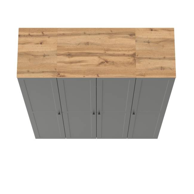 Набор шкафов Остин № 2 цвет серый графит/дуб крафт золотой