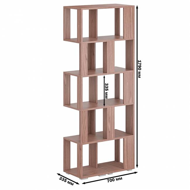 Комплект их 2-х стеллажей цвет ясень шимо тёмный Комплект их 2-х стеллажей цвет ясень шимо тёмный