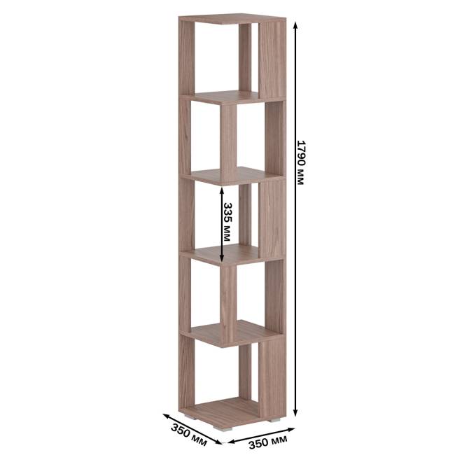 Комплект их 2-х стеллажей цвет ясень шимо тёмный Комплект их 2-х стеллажей цвет ясень шимо тёмный