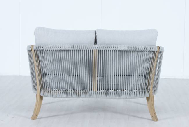 Диван деревянный двухместный Veneto светлый тик, серый 1280х802х711 мм Диван деревянный двухместный Veneto светлый тик, серый 1280х802х711 мм