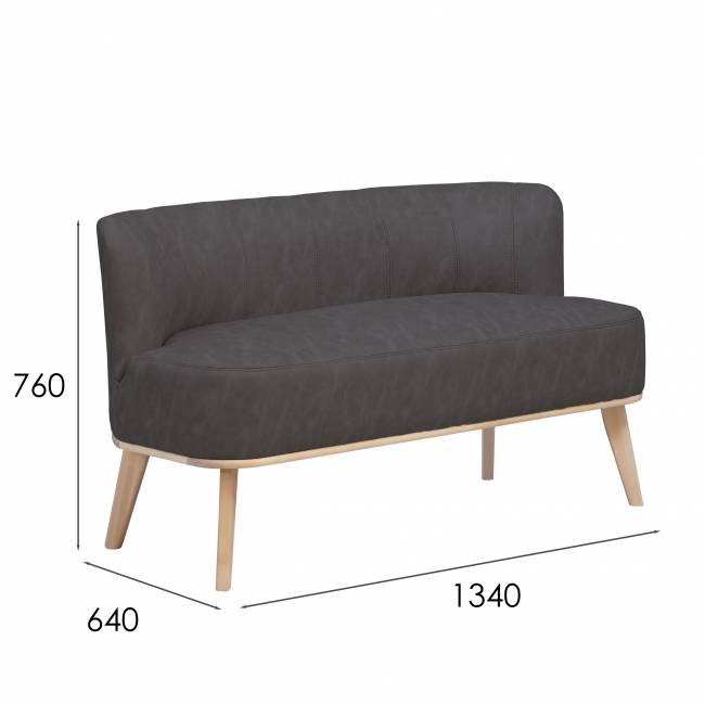 Диван Жирон ткань kiprus 13, каркас лак Диван Жирон ткань kiprus 13, каркас лак