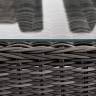 "Капучино Сингл" лаунж-зона из искусственного ротанга, цвет графит