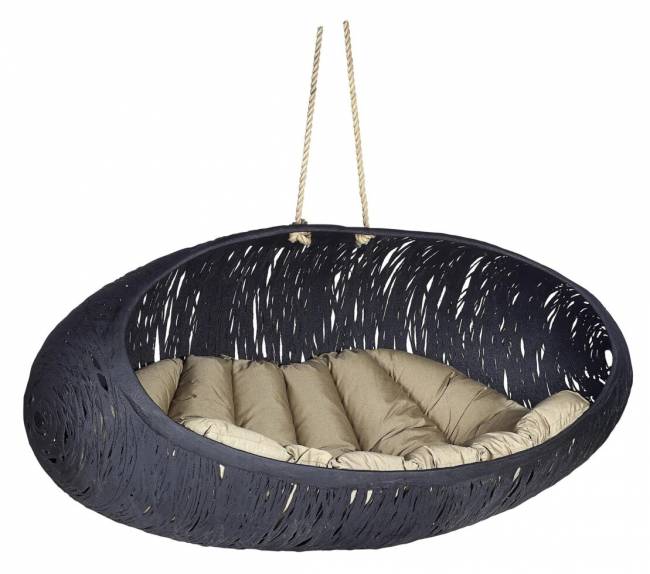 Подвесное кресло-кокон "Bios Alpha", Черное Подвесное кресло-кокон "Bios Alpha", Черное