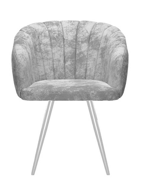 Стул DikLine 442 поворотный, M13 светло-серый, ножки белые