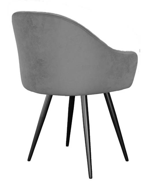 Стул DikLine 439 поворотный, C56 серый, ножки черные