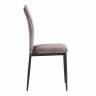 Стул CAPRI (mod. 39) металл, вельвет, 49.5 х 41 х 93,5 см, Dark grey (темно-серый) HLR24 / черный (Комплект из 4 шт.)