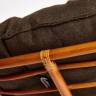 Кресло PAPASAN/ПАПАСАН 23/01 W  /с подушкой/ диаметр подушки 125 см, 115х101х104 см, Cognac (коньяк), ткань Коричневый, 3М7-147