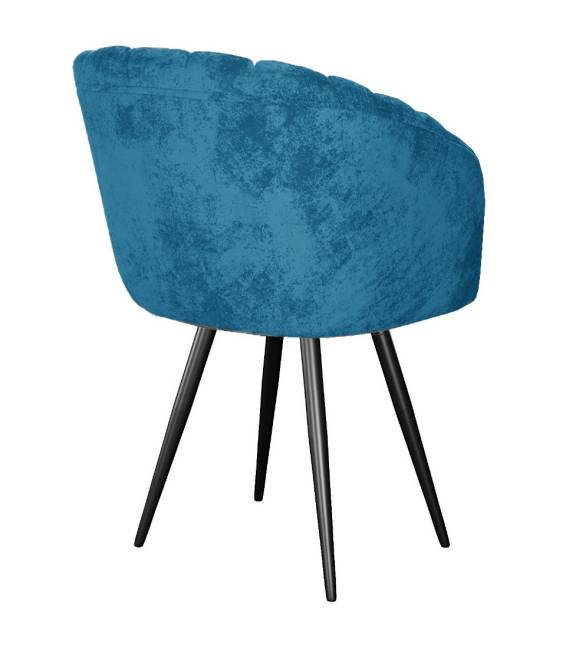 Стул DikLine 442 поворотный, M19 бирюза, ножки черные